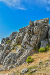 Huge vertical granite rocks