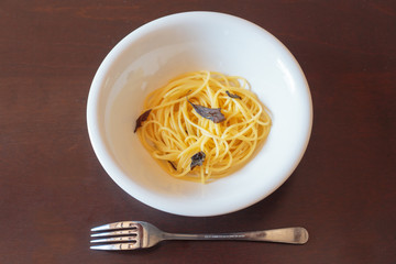 シンプルなパスタ