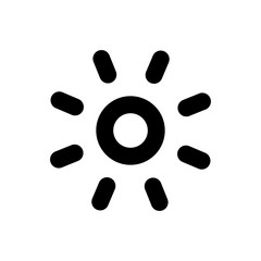 sun icon. vector Illustration