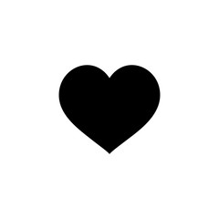heart icon vector on white background