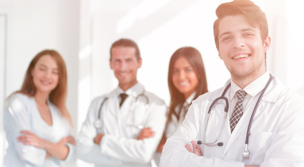 Fototapeta premium closeup.successful doctors of his colleagues