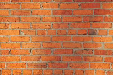 Surface of red brick wall