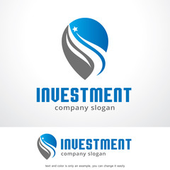Investment Logo Template Design Vector, Emblem, Design Concept, Creative Symbol, Icon