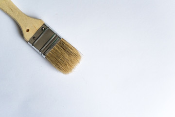 Isolated paint brush on white background 
