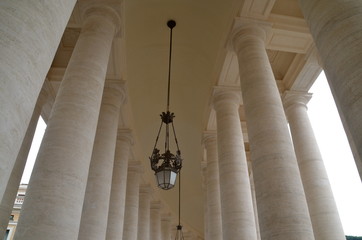 Saint Peter's Basilica Colonnade in Rome 
