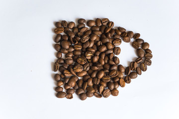 Mug made from coffee beans