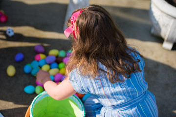 Girl Easter egg Hunt
