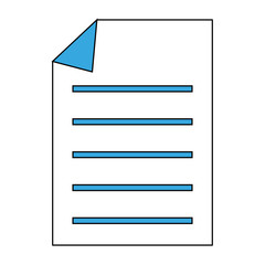 Obraz premium Sheet with bent corner vector illustration graphic design