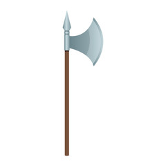 Axe medieval weapon vector illustration graphic design