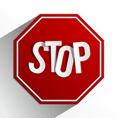 Creative Abstract Stop Sign vector illustration
