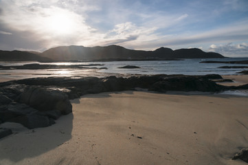 Sanna Bay / The Atlantic ocean breaking on Sanna Bay, Ardnamurchan, Lochaber, Scotland. 01 January 2018.