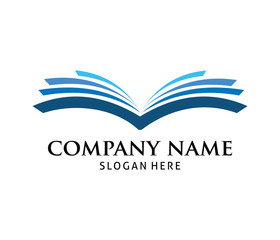 Fototapeta premium smart learning education book shop store vector logo design