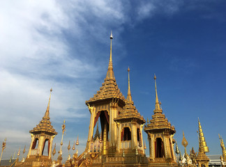 Fototapeta premium The goldren Merciful for King rama 9 - Thailand