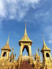 Fototapeta na wymiar The goldren Merciful for King rama 9 - Thailand