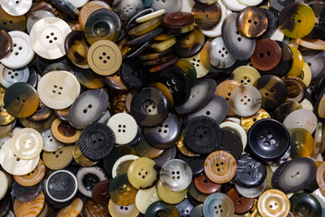 A lot of dress buttons