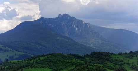 the holy mountain of Ceahlau, Romania. landscape