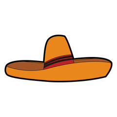 Mexican hat isolated vector illustration graphic design