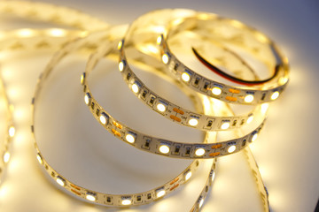 LED strip for decoration of interiors.
