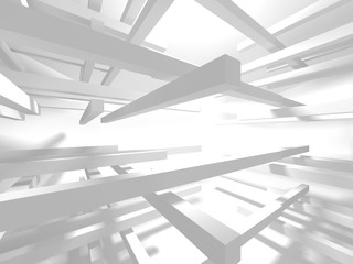 Abstract Modern White Architecture Background