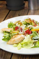 Caesar salad with chicken