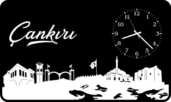 &ccedil;ankırı siluet saat