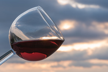 Toast at sunset
