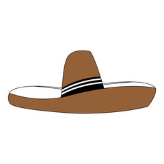 Mexican hat isolated vector illustration graphic design
