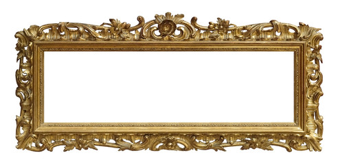 Golden frame for paintings, mirrors or photos