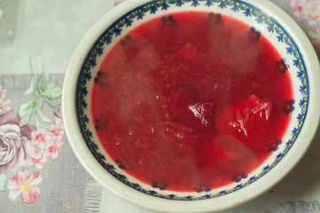 red beet soup