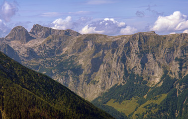 Alps mountains from Bavaria, Germany to Austria border