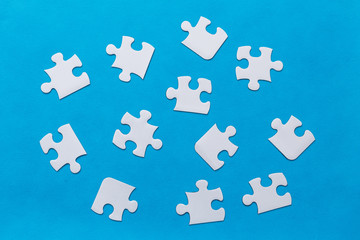 Naklejka premium abstract puzzle background with piece missing
