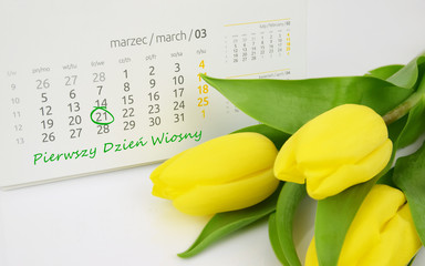 Pierwszy Dzień Kalendarzowej Wiosny. 21 marca.