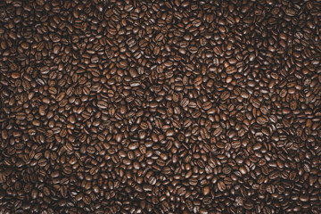 Roasted coffee beans background