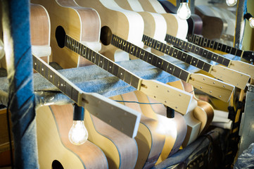 factory for the production of bent wood products. Tools for processing and gluing. Manufacture of...