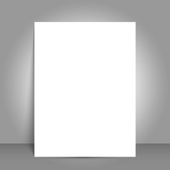 Blank Bi fold brochure mockup cover template