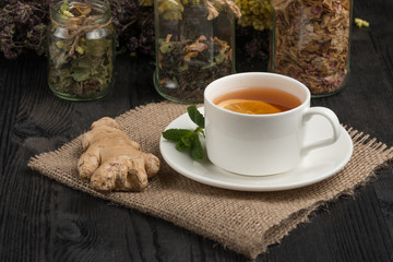 tea with herbs