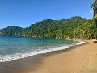 Beautiful Englishman's Bay on the Caribbean island of Tobago (Trinidad and Tobago, West Indies) between Castara and Parlatuvier