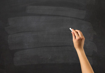 Hand holding chalk