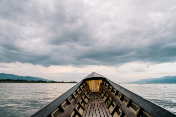 Boat on Inle lake shan state Myanmar