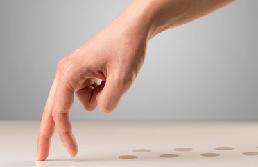 Walking fingers concept