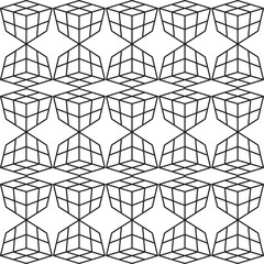 Seamless black and white minimal geometric pattern vector background. Perfect for wallpapers, pattern fills, web page backgrounds, surface textures, textile