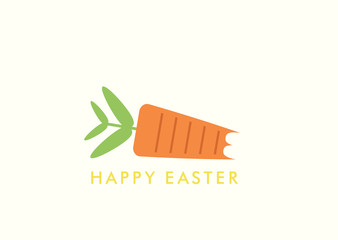 Funny Happy Easter. Printable greeting card cover.