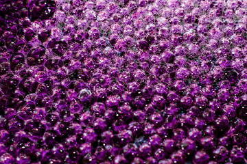 purple bubbles of water, the texture of the water