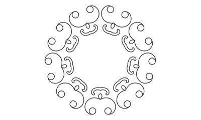 Coloring Book Ornament Mandala Floral Symbol