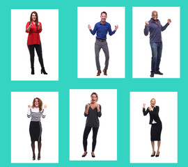 Fototapeta premium Group of 6 people