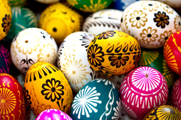 Hand-painted Easter eggs