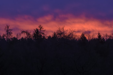 A colorful morning sky