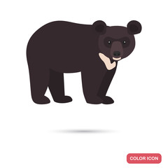 Himalayan bear color flat icon