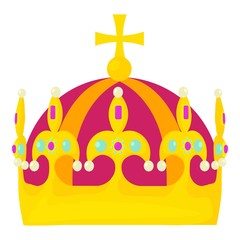 Miter icon, cartoon style