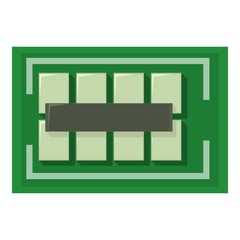 Computer bus icon, cartoon style